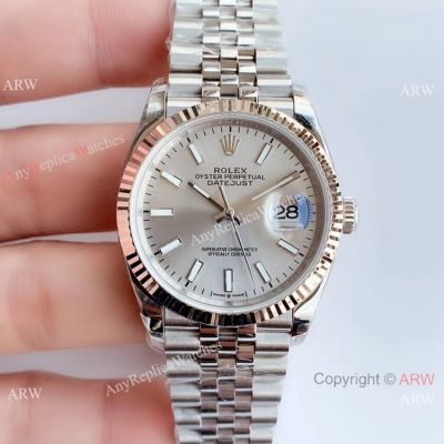 Rolex Datejust SS Silver dial Jubilee 36mm / Best Chinese Replica Watches